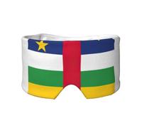 Cache-œil imprimé drapeau de l'Afrique centrale, équipement de sommeil réversible, bloquant la lumière, pour un confort de voyage