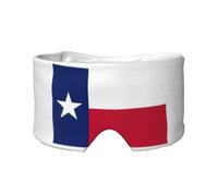 Cache-œil imprimé drapeau de l'État du Texas, équipement de sommeil réversible, bandeau bloquant la lumière, pour un confort de voyage