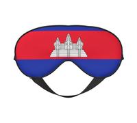 Cache-œil imprimé drapeau du Cambodge pour homme et femme