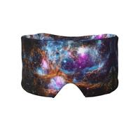 Cache-œil imprimé univers galaxie spatiale, équipement de sommeil réversible, bandeau bloquant la lumière, pour un confort de voyage