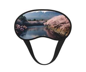 Cache-œil japonais avec imprimé paysage du mont Fuji pour adultes et enfants, pour voyage, usage quotidien, sieste, insomnie, camping