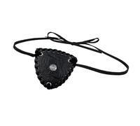 Cache-œil médiéval en cuir vintage en relief, accessoires de cosplay de pirate, accessoires d'Halloween pour jeu de rôle, Noir , taille unique