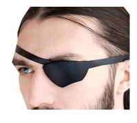 Cache-œil médiéval rétro gothique en cuir synthétique, masque médiéval avec taille élastique réglable pour homme et femme, Halloween, cosplay (gauche)