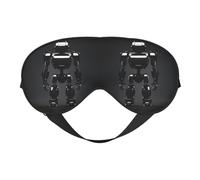 Cache-œil noir imprimé robot pour homme et femme
