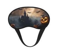 Cache-œil pour adultes et enfants - Motif chauves-souris volantes d'Halloween - Pour voyage, usage quotidien, sieste, insomnie, camping