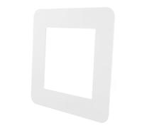 Cache Interrupteur Décoratif Acrylique Blanc sans Vis, pour Maison | Protection Murale Moderne, Pose Facile, pour Variateurs et Interrupteurs Intelligents, Bureaux et Locations