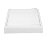 Cache-interrupteur Étanche 86 Type en Silicone Blanc, autocollant | Plaque Transparente Texturée, pour Panneau Mural Irrégulier, Balcon ou Près du Lavabo, Format 11,7x10,8x1,6cm