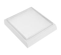 Cache Interrupteur Étanche en Silicone Blanc Type 86, Panneau mural | Installation Adhésive sans Perçage, Surface Texturée Antidérapante, pour Salle de Bain Près Lavabo