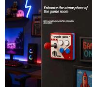 Cache-interrupteur mural 3D imprimé sans perçage, design joystick d'arcade rétro original, décoration murale unique, cadeau de pendaison de crémaillère et d'anniversaire 1pc