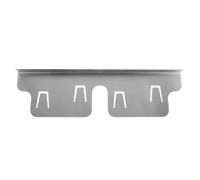 Cache Interstice pour Cuisinière en Acier Inoxydable, Lot 1 | Longueur Réglable 13,8 à 27,5 Pouces, Finition Argentée, pour Plans et Zones de Brûleurs