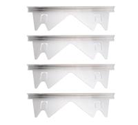 Cache-joints pour cuisinière, kit de 4 pièces en acier inoxydable réglable de 35 à 70 cm pour remplir l'espace entre la cuisinière et le four, protection latérale, joint