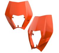 CACHE LAMPE AVANT KTM EXC / EXC-F / XC-W / XCF-W `08-13 COULEUR ORANGE (OEM DESI