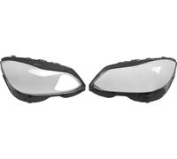 Cache-lentilles de phares, matériau polycarbonate, couleur claire, convient à Mercedes-Benz Classe E W212 2014-2016, paire