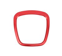 Cache Logo Central de Volant en Chrome pour Audi A3 8P S3 A4 B6 B7 A5 A6 Q5 Q7 Accessoires d'intérieur,Cache Logo de Volant Autocollants,Autocollants (Rouge)