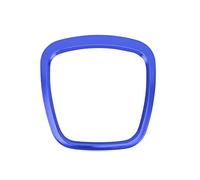 Cache Logo Central de Volant en Chrome pour Audi A3 8P S3 A4 B6 B7 A5 A6 Q5 Q7 Accessoires d'intérieur,Cache Logo de Volant Autocollants,Autocollants (Bleu)