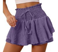 Cache Maillot De Bain Femme Plage Short Robe Ete Longue Chemise Fluide Crochet Portefeuille Jupe Blanche Tenue Été Sport Pareo Grande Taille Futah 2 Pieces Bandeau Violet-a XXL