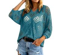 Cache-maillot Transparent à Franges et Découpes Bikini Cover Up - Poncho de Plage Maillot De Bain Chemisier Pareo Femme Plage Bikini Dentelle au Crochet Cache-Maillots pour Vacances, Piscine, Plage