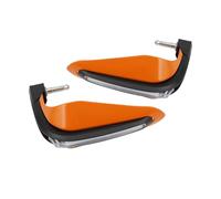 Cache-Mains de Moto Sangle De Protection De Levier De Frein pour VTT R1150R, R1150Gs, K1200S, GS 310, R1200Gs, Équipement De Protection Coupe-Vent(Orange White Light)