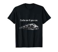 Cache Me If You Can Programmer Humour Computer Chip Train T-Shirt