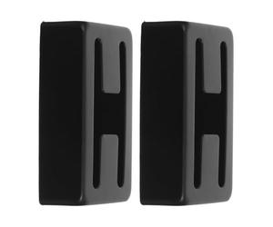 Cache Micro Guitare Électrique en Métal Noir, Forme H, Paire | Protection des Capteurs, Finition Polie Moderne, pour Humbucker, Répétitions et Compositions Créatives