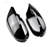 Cache-miroir Pour Audi A6 C7 S6 4G 2012-2018 Noir Brillant Remplacement Complet Avec Clips Rétroviseurs Latéraux De Porte De Voiture Caps Couvercle De Rétroviseur(Bright black)