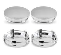 Cache Moyeu Capuchons De Centre Enjoliveurs Diamètre Extérieur 60 mm Cache Moyeux ABS Cache Moyeu Centre De Roue Universel pour Jantes Enjoliveurs Accessoires pour Voitures 4 Pièces (Argent)