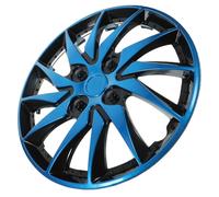 Cache-moyeu Voiture 15,55 Pouces PP Bleu pour Roue Automobile