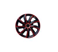 Lot de 4 enjoliveurs STIG Extra Noir/Rouge 14"