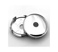 Cache Moyeux Lot De 4 Cache-moyeux Roue T60 60 Mm en Plastique ABS Noir Argent Chromé Cache Roue Centrale(Argent)