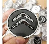 Cache Moyeux pour Citroen C4 L,Cache Moyeu Aluminium+ABS Cache Roue Centrale avec Badge Bouchon Jante Couvercle Jante D'emblème Contre Poussière Capuchon Accessoires Voiture,A-4 PCS-60mm