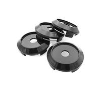 Cache Moyeux pour Rays TE37 ZE40 Volk Advan Racing XXR Work Emotion Vossen Rims Hub Cover Blank No Logo Car Wheel Center Cap Enjoliveurs de Roue(Black)