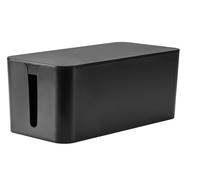 Cache Multiprise Z2301-B,Boîte de Rangement pour Câbles Électriques,Boite Cache Prise 23,5x11,5x12 cm,Boite Rangement multiprise,Noir avec 2 Ouvertures Latérales.[Y804]