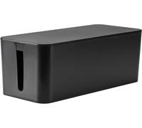 Cache Multiprise Z3201-B, Boîte De Rangement Pour Câbles Électriques, Boite Cache Prise 32 X 13,5 X 12,7 Cm, Boite Rangement Multiprise, Noir Avec 2 Ouvertures Latérales[DYB983307]