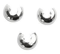 Cache-noeud - Perles à écraser - Argenté - 5 mm - 50 pcs