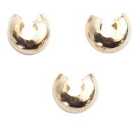 Generique Cache-noeud Perles à écraser Doré 5 mm 50 pcs