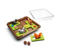 SmartGames - Cache Noisettes - Jeu de Réflexion et de Logique - Mettez Vos provisions à l'abri - 60 Défis de Niveaux Différents - 1 Joueur - A partir de 6 Ans