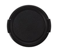 Cache-objectif avant en plastique noir 49 mm avec clip latéral pour appareil photo