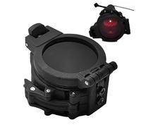 Cache objectif pour lampe de poche, couvercle d'objectif de protection pour lampe de poche, housse pratique pour abat-jour avec filtre IR - Housse robuste pour lumière flash avec anneau de protection