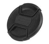 Cache-objectif universel noir pour appareil photo reflex numérique, fixation centrale et cordon anti-perte, 52 mm