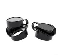 Cache oculaire en silicone pour microscope stéréo - Protection contre la poussière, l'huile et la fumée, joint hygiénique doux, compatible avec WF10X25 réglable pour bague