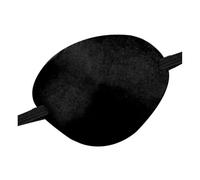 Cache-oeil pirate satin noir - WIDMANN - Adulte - Naissance - Blanc