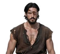 Cache-oeil de Pirate Médiéval Patch d'oeil Ajustable Cache-Oeil pour Adulte Patch Oeil Réglable Masque Oculaire Couvre-oeil Renaissance Accessoire de Déguisement et Costume Cosplay Halloween