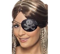 Smiffy's Cache-œil Pirate avec strass