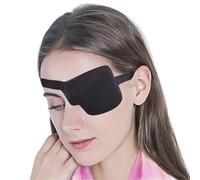 Cache Oeil Pirate Patch for les yeux Concave réglable unisexe, 1 pièce, Costume de Cosplay Pirate for enfant, for unique noir, for lavable, un œil(Left)