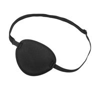Cache Oeil Pirate Patch for les yeux de Pirate, confortable et réglable, for décor fête, noir