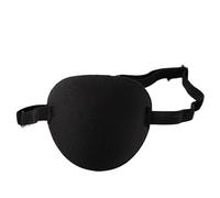 Cache Oeil Pirate Patch for les yeux de Pirate unisexe, for unique, lavable, réglable, Concave, Costume Cosplay for enfants(Black)
