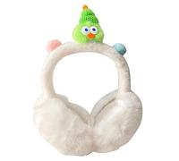 Cache-oreilles blancs, Cache-oreilles pour femme | Cache-oreilles mignons et doux pour les femmes,Bandeau d'oreille d'extérieur, équipement de course, cache-oreilles amusants en peluche pour femmes et