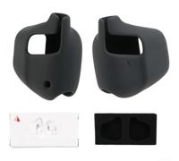 Cache-oreilles coupe-vent pour casques SHOKZ OpenRun Pro à conduction osseuse Coque en silicone souple anti-poussière (gris foncé)