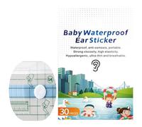 Cache-oreilles de douche - Patch en film PU imperméable, protection | d'étanchéité jetable de 30 pièces, membrane adhésive transparente respirante, barrière extérieure en polyuréthane souple | ac