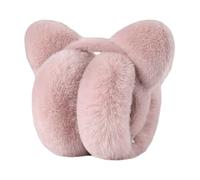 Cache-oreilles - Design en forme d'ourson pliable, cache-oreilles d'hiver chauds, écouteurs anti-bruit d'hiver doux et chauds, housse de bandeau coupe-vent | cache-oreilles d'hiver pour courir, rose